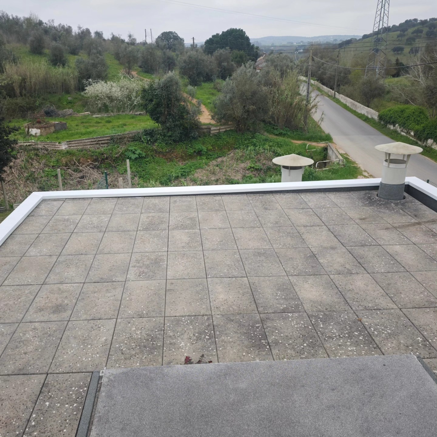 Capeamentos em terraço plano